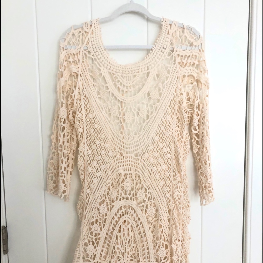 Crochet beach coverup